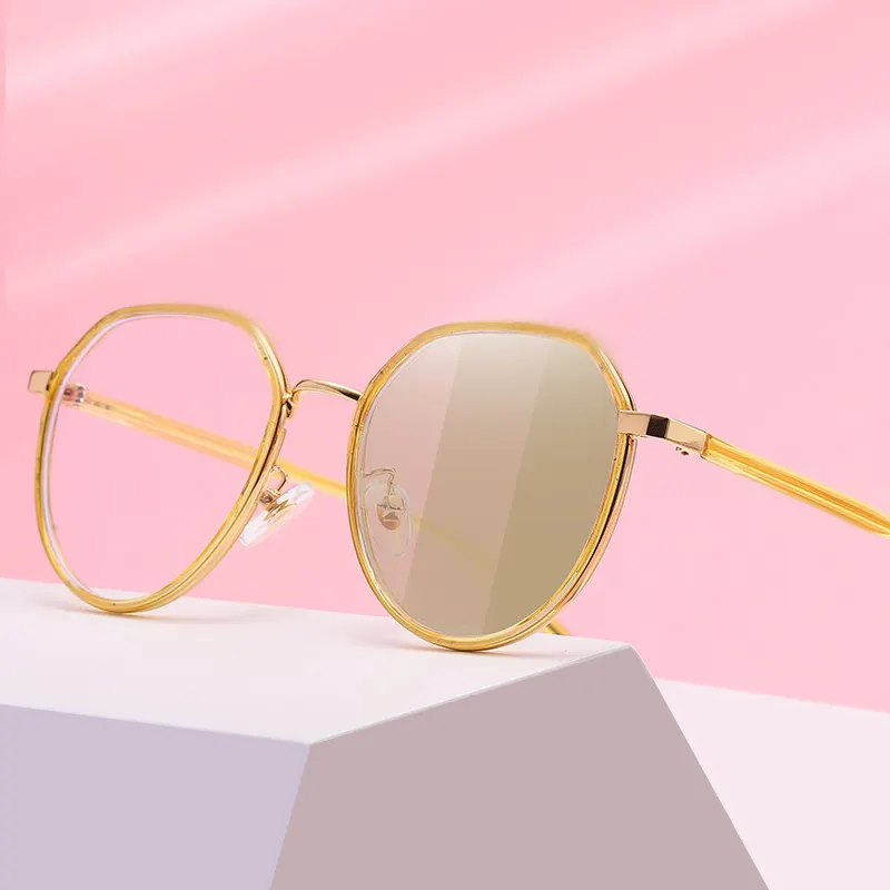 Gafas ópticas fotocromáticas, lentes delgadas de diseño de alta calidad, con marco óptico anti luz azul