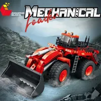 Reobrix 22010 D11 Bulldozer, Vehículo de Ingeniería a Control Remoto, Modelo de Coche RC, Bloques de Construcción, Juguetes DIY para Niños, Regalos, Sets de Bloques de Construcción