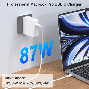 <span class=keywords><strong>Cargador</strong></span> USB-C de 87W para <span class=keywords><strong>Macbook</strong></span> <span class=keywords><strong>Pro</strong></span> de 13, <span class=keywords><strong>15</strong></span> y 16 <span class=keywords><strong>Pulgadas</strong></span>, Adaptador de <span class=keywords><strong>Cargador</strong></span> USB de 87W 20.2V 4.1A para Apple, Fábrica de Shenzhen - Product Image 5