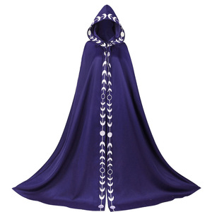 Cape à capuche en gros, cape médiévale Renaissance, grande cape, châle, costumes de cosplay d'Halloween, costumes de film et de télévision - Product Image 3
