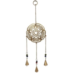 PARIJAT fait à la main décoratif mur porte tentures fer étoile Design traditionnel indien artisanat perles laiton métal décoration de la maison - Product Image 2