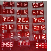 Panneau d'affichage numérique LED pour prix, écran LED 10 pouces, panneau LED pour station-service 8'', 12'', 18'', affichage des prix de l'essence LED