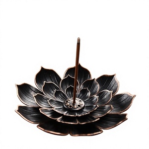 Lotus Shape <b>Incense</b> <b>Holder</b> with <b>Stick</b> Tray Detachable <b>Incense</b> Burner <b>for</b> Home Decor Meditation Yoga Relaxation - Product Image 1