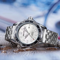 Montre automatique pour homme avec verre saphir lumineux 007, montre-bracelet de mode et d'affaires