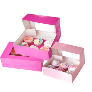 Custom Slide Drawer Luxury Christmas 6 12 Hole Individual Single Packaging Mini Cookie Cakesicle Cupcake Paper Boxes With Window