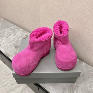 Scarpe da <span class=keywords><strong>uomo</strong></span> di alta qualità alla moda personalizzate scarpe da neve da <span class=keywords><strong>uomo</strong></span> in pelliccia rosa nera per donna - Product Image 1