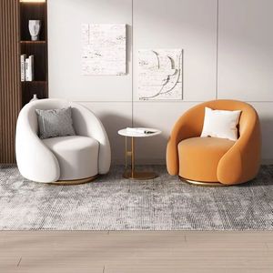 Moontree personalizzato scandinavo design singolo divano girevole accessibile lusso Casual soggiorno mobili velluto/lana d'agnello - Product Image 6