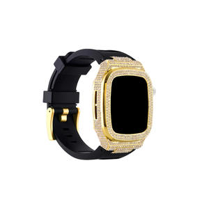 Correa de Silicona, Kit de Modificación de Metal, Funda Protectora con Diamantes para Apple Series 8 7 6 5 4 Iwatch 44mm 45mm - Product Image 5