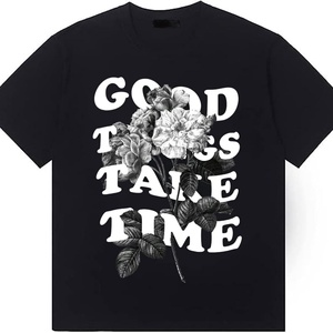 T-shirts graphiques 100 % coton, coupe oversize, respirants, infroissables, style sportif, graffiti créatif, manches courtes, décontractés pour l'été - Product Image 1
