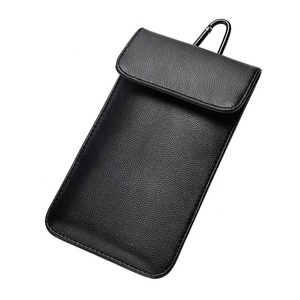 Pochette de protection pour téléphone portable en PU Premium anti-RFID, anti-pistage, étui Faraday anti-scannage, étui de transport pour téléphone - Product Image 4