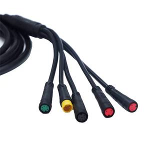 Sıcak M6 Su Geçirmez Kablo Konektörü 4 çekirdekli Güneş Paneli Bağlantı Hattı 2-6 çekirdekli Sensör Erkek ve Dişi Bağlantı Fişi - Product Image 1