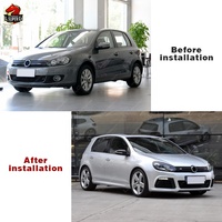 Kit Carrosserie R20 Style Pare-chocs Avant Calandre Jupes Latérales Diffuseur Pare-chocs Arrière pour Volkswagen Golf 6 Accessoires Modifiés