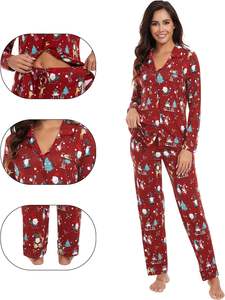 <span class=keywords><strong>Pigiama</strong></span> di bambù personalizzato a manica lunga di natale pigiami da <span class=keywords><strong>donna</strong></span> pigiami in cotone <span class=keywords><strong>pigiama</strong></span> <span class=keywords><strong>pigiama</strong></span> modale <span class=keywords><strong>pigiama</strong></span> da <span class=keywords><strong>donna</strong></span> - Product Image 5