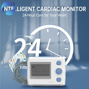 Dispositivo di Monitoraggio Cardiaco 24 Ore, Elettrocardiografo Elettrico, Macchina con Elettrodi in Plastica - Product Image 1
