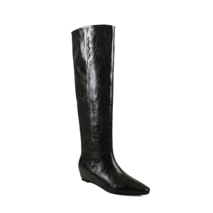 WETKISS, venta al por mayor, <span class=keywords><strong>botas</strong></span> <span class=keywords><strong>de</strong></span> <span class=keywords><strong>cuña</strong></span> <span class=keywords><strong>de</strong></span> tacón oculto sin cordones, <span class=keywords><strong>botas</strong></span> hasta la rodilla con punta cuadrada, <span class=keywords><strong>botas</strong></span> anchas <span class=keywords><strong>de</strong></span> pantorrilla, <span class=keywords><strong>botas</strong></span> holgadas largas para mujer, zapatos <span class=keywords><strong>de</strong></span> invierno - Product Image 4