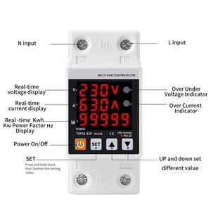 Récupération automatique 2p 63amp Ac <span class=keywords><strong>Limiteur</strong></span> <span class=keywords><strong>de</strong></span> courant électrique réglable avec protection contre les surcharges - Product Image 4