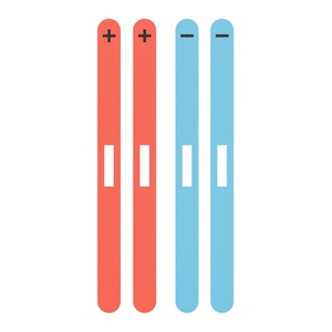 Autocollant décoratif pour rail de console Nintendo Switch 2 - Bandes adhésives bleues et orange - Product Image 1