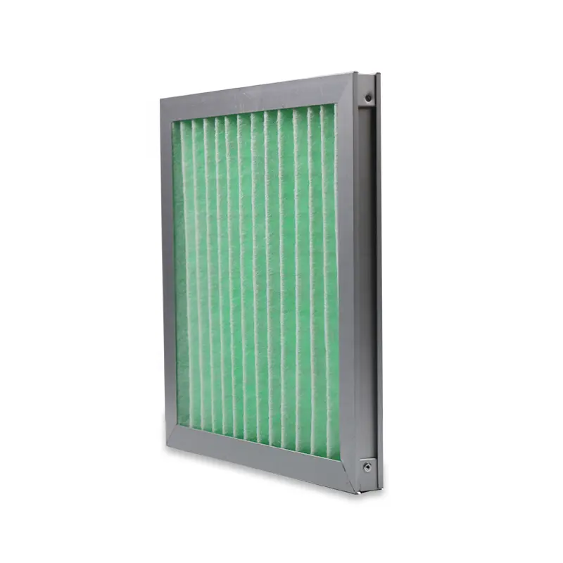 Aluminum/Galvanized Sheet Frame Folding Plate Media Industrial Primary Efficiency Air Filter