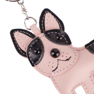 Llavero de Cuero PU Ecológico, Duradero y de Alta Calidad, Impreso en Tipografía, con Mosquetón, Lindo Bulldog Francés y <span class=keywords><strong>Border</strong></span> <span class=keywords><strong>Collie</strong></span> - Product Image 6