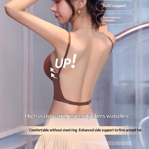 Top sin Tirantes con Efecto Push-Up, Estilo Gótico, para Mujer, con Gran Recogimiento, Antideslizante, para Verano, para Pecho Plano, Tipo Tubo - Product Image 2