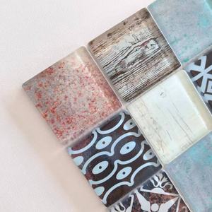 Mosaïque murale en verre carré pour décoration intérieure moderne, résistante à l'eau, écologique, garantie 5 ans, vente en gros GLSQ2213 - Product Image 2