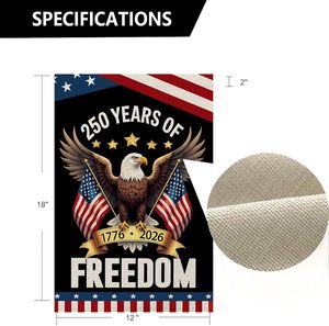 Bandera Patriótica <span class=keywords><strong>de</strong></span> EE. UU. para el 250 Aniversario <span class=keywords><strong>de</strong></span> la Independencia Americana, Doble Cara con Diseño <span class=keywords><strong>de</strong></span> Águila, Conmemorativa 1776-2026 - Product Image 3