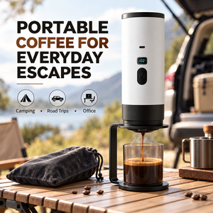Cafetera Espresso Portátil 3 en 1, Bomba de Presión Recargable, Extracción en Frío y Caliente, Cafetera de Cápsulas Manual para Viajes al Aire Libre - Product Image 2