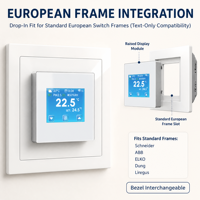 Termostato Inteligente HYT007 de Última Generación para Control de Temperatura por WiFi, Caldera Eléctrica/de Agua/Gas, Compatible con Alexa y Google, Calefacción por Suelo Radiante