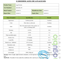 Poudre d'Agar-agar de Qualité Alimentaire en Vrac, Haute Force Gélifiante 1000g/cm² 1200g/cm², Poudre d'Agar Pure Premium pour la Pâtisserie et les Confiseries