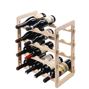 Casier à vin en bois pour 16 bouteilles 4 niveaux taille 50x24x42 cm - Product Image 1
