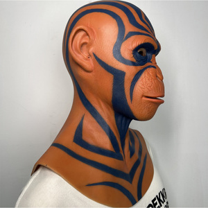 Masque en silicone réaliste Gorille, Masque de fête, Costume de singe, Masque intégral de chimpanzé pour Halloween et Carnaval - Product Image 4