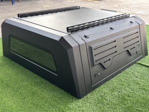 <span class=keywords><strong>DODGE</strong></span> <span class=keywords><strong>RAM</strong></span> 1500 F150 Hardtop en aluminium robuste pour pick-up, Smart Cap, avec boîte de rangement arrière verrouillable, étanche et antirouille, sans tonneau. - Product Image 5