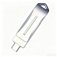 Clé USB OTG 16 Go 32 Go 64 Go en métal, clé USB 2.0 compatible avec les ports Type-C des smartphones Android, nouveau produit