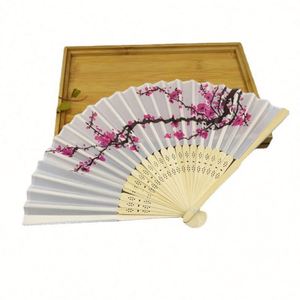 Portable Plastic Hand Fan Traditional Diy Advertising Custom Logo Printed Bamboo Paper Angel Promotional <b>Gift</b> - Product Image 6