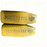 Diente de Ripper Shantui 222-84-00004 para Motoniveladora SG21-G/SG18-G/SG24-G, Forjado y Tratado Térmicamente, Acero Aleado 31Si2CrMoB Resistente al Desgaste