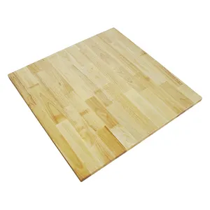 Meja kayu karet kayu padat OEM/ODM