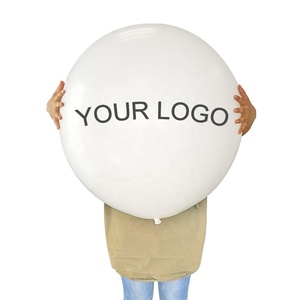 Grote 36 "<span class=keywords><strong>Latex</strong></span> Gedrukt Ontworpen Clear Transparante Ballon Met Wit Logo Ontwerp Afdrukken - Product Image 4
