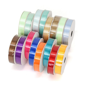 Satin Ribbon Spool 1 Cm 200 Cm Solid Color Gift Packaging Decorative Ribbons For Apparel And Home Textile Industry - Product Image 4