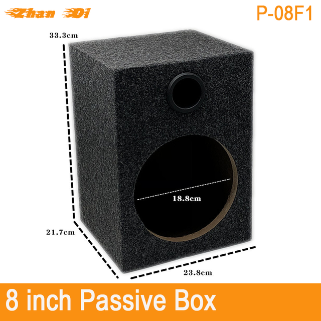 Factory Wholesale Single 8-inch Vented Subwoofer Enclosure Universal Fit Car Speaker Box Model P-08F1 Made in China