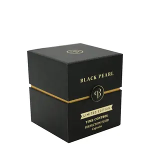 Boîte rigide en papier avec Logo doré personnalisé, boîte cadeau noire pour montre, ceinture et portefeuille, emballage en carton, vente en gros, livraison gratuite, chine