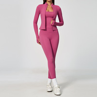 Ensemble 3 Pièces Tendance 2026 pour Femme : Vêtements Décontractés, Fitness, Gym, Yoga et Jogging (Vente en Gros)