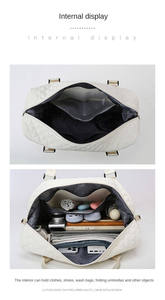 Bolsa de Gimnasio Multifuncional de Nailon Personalizada, Bolsa de Viaje Acolchada con Cierre de Cremallera y Patrón de Cinturón para Yoga y Deportes - Product Image 6