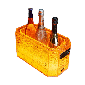 Seau à glace en acrylique double couche effet glacé, design contemporain, écologique, haute qualité, meilleur prix, pour les entreprises - Product Image 1
