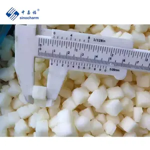 Sinocharm IQF белый персик нарезанный кубиками по Заводской Цене 1 кг упаковка 10x10 мм замороженный белый персик кубики для продажи BRC A одобрено
