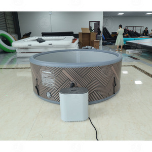Nueva llegada inflable 1,8 M <span class=keywords><strong>madera</strong></span> Spa baño masaje bañera <span class=keywords><strong>jacuzzi</strong></span> para 4 adultos - Product Image 5