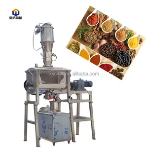 Ribbon Blender Powder Mixer Easy Cleaning Industrial Mixer For Iron Ore Cosmetic Dry Powder Vertical Mixer Automatic