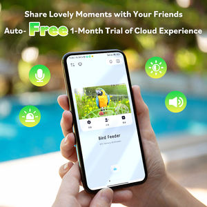 HiBirds 2K HD 1.8L 스마트 AI 조류 피더 카메라 태양 지붕 스위트 볼 벌새 물 탱크 5200mAh IP65 방수 선물 세트 - Product Image 6