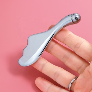 Palo de masaje de ojos Relax Anti-envejecimiento Bola de una sola cabeza Delfín Masaje facial Metal Gua <span class=keywords><strong>Sha</strong></span> Herramienta - Product Image 2