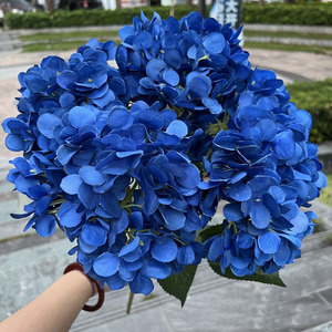 Haute Qualité Européenne 5 Tête Fleurs Artificielles Réaliste Bourgogne Hortensia Table De <span class=keywords><strong>Mariage</strong></span> Vase <span class=keywords><strong>Décoration</strong></span> - Product Image 6