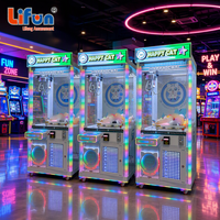LIFUN 31'' Happy Cat Crane Machine à griffes personnalisable à monnayeur/billets pour peluches, pour centres d'arcade et de divertissement, garantie 1 an